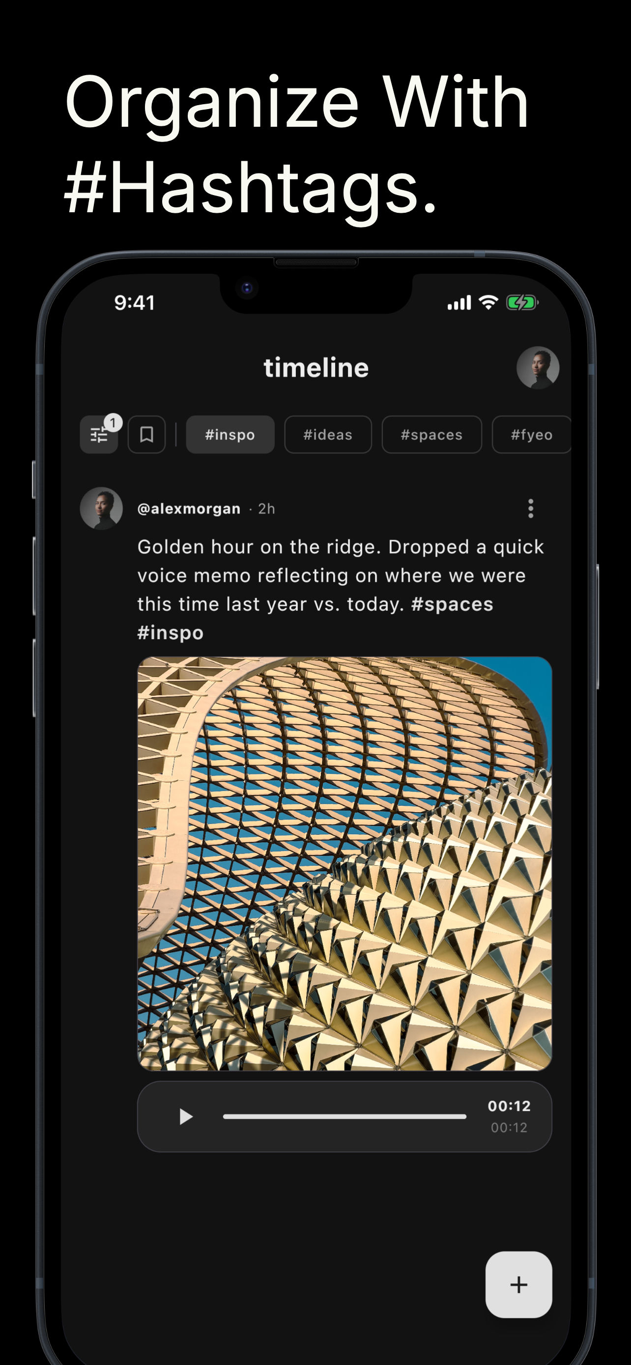 Organize With #Hashtags screenshot