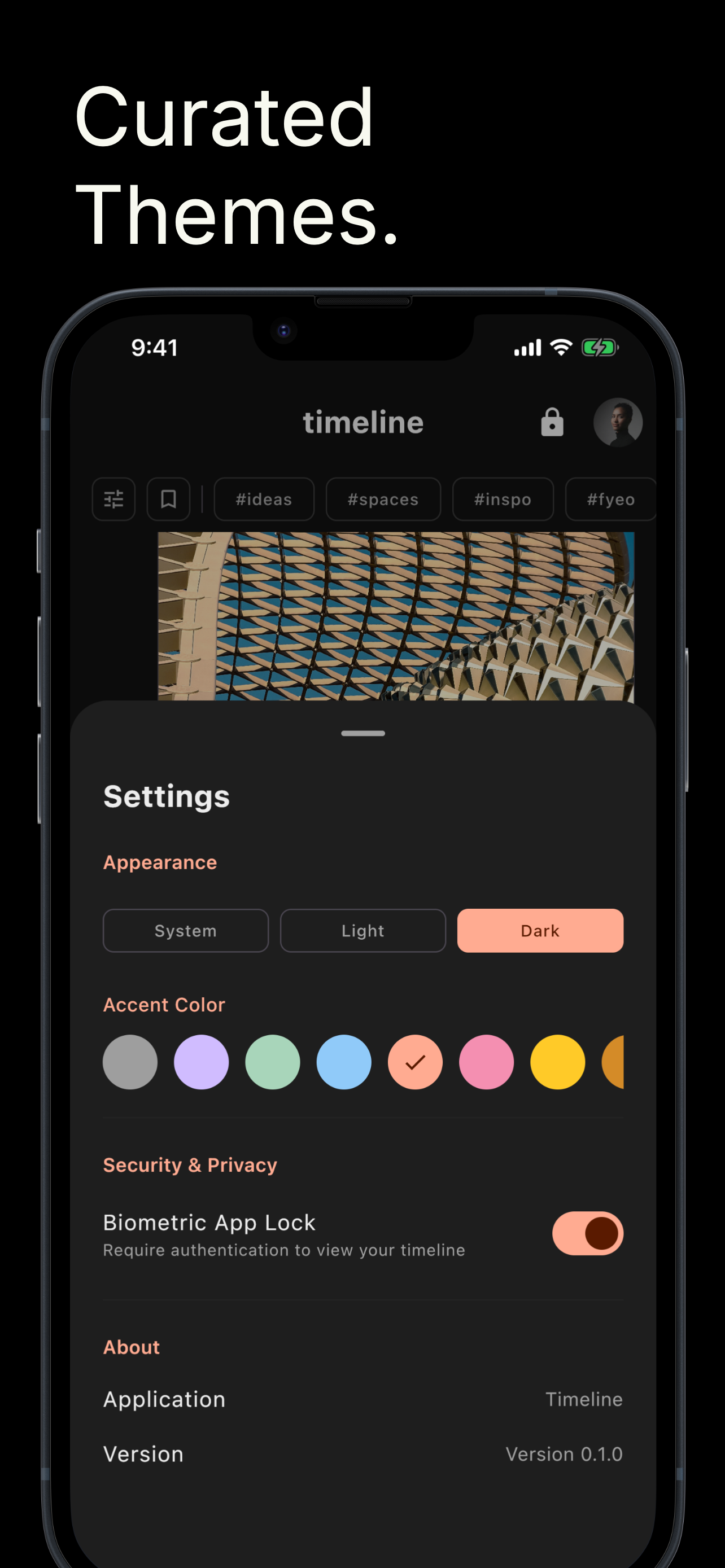 Curated Themes screenshot
